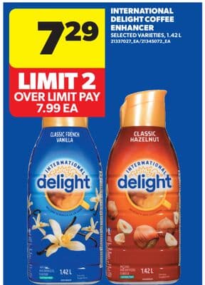 INTERNATIONAL DELIGHT COFFEE ENHANCER, 1.42 L
