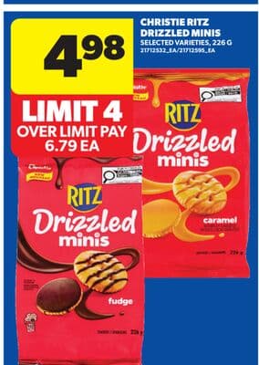 CHRISTIE RITZ DRIZZLED MINIS, 226 G