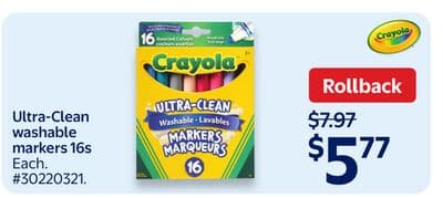 Crayola Ultra-Clean washable markers