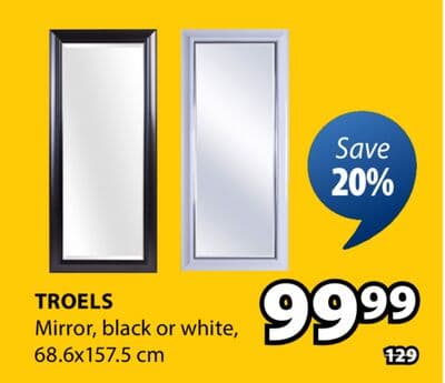 TROELS Mirror black white