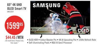 SAMSUNG 65" S85F OLED 4K UHD Vision AI Smart Tizen OS TV (QN65S85FAFXZC) - 2025 Model