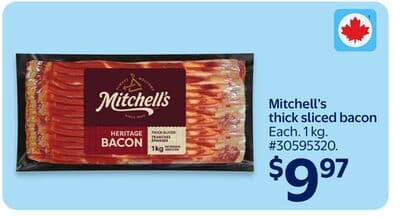 Mitchell's thick sliced bacon