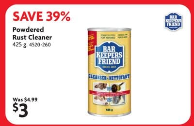 Powdered Rust Cleaner