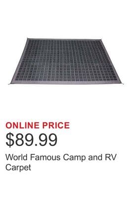 World Famous Camp and RV Carpet