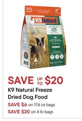 K9 Natural Freeze Dried Dog Food