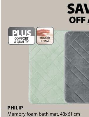 PHILIP Memory foam bath mat