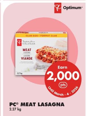 PC® MEAT LASAGNA, 2.27 kg