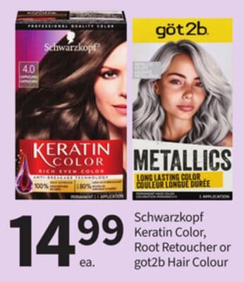 Schwarzkopf Keratin Color, Root Retoucher or got2b Hair Colour