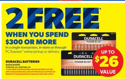 DURACELL BATTERIES, AA24/AAA16
