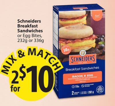 Schneiders Breakfast Sandwiches