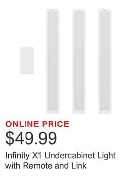 Infinity X1 Undercabinet Light with Remote and Link