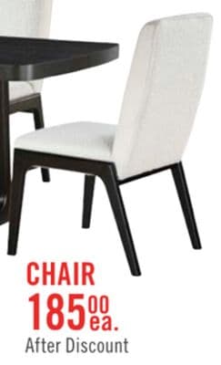 Alma Dining Chair with Boucle Fabric - Charcoal Black & White