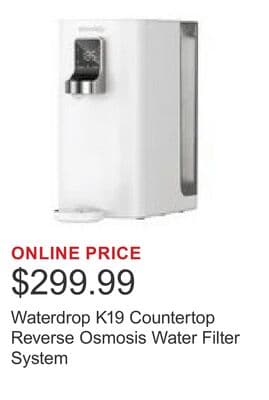 Waterdrop K19 Countertop Reverse Osmosis Water Filter System