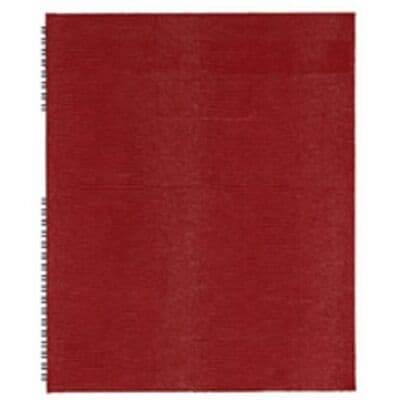 Blueline Notepro Hardcover Notebook, 10-3/4" x 8-1/2", Red Lizard-Like, 150 Pages