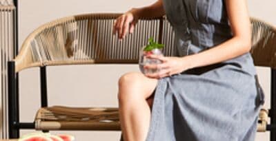 Hometrends Marela wicker bench