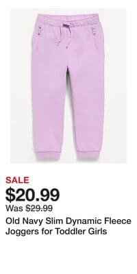 Old Navy Slim Dynamic Fleece Joggers for Toddler Girls