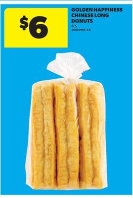 GOLDEN HAPPINESS CHINESE LONG DONUTS, 6' S
