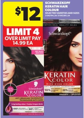 SCHWARZKOPF KERATIN HAIR COLOUR