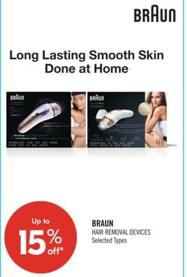 BRAUN HAIR REMOVAL DEVICES