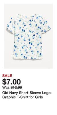 Old Navy Short-Sleeve Logo-Graphic T-Shirt for Girls