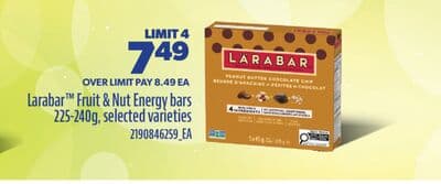LARABAR™ FRUIT & NUT ENERGY BARS, 225-240G
