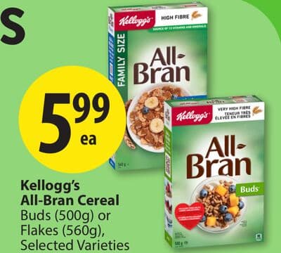 Kellogg's All-Bran Cereal Buds