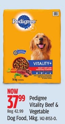 Pedigree Vitality Beef & Vegetable Dog Food