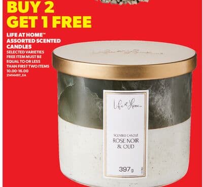 LIFE AT HOME™ ASSORTED SCENTED CANDLES