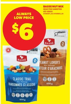 BASSE NUT MIX, 415-600 G