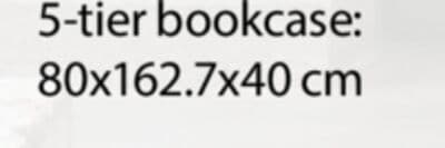 VANDBORG 5-TIER BOOKCASE