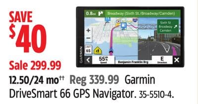 Garmin DriveSmart 66 GPS Navigator