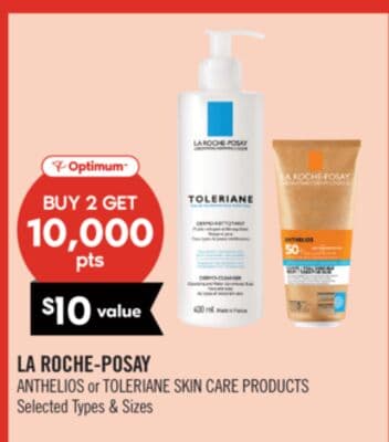 LA ROCHE-POSAY ANTHELIOS or TOLERIANE SKIN CARE PRODUCTS