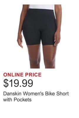 Danskin Women's Bike Short with Pockets