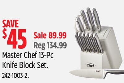 Master Chef 13-Pc Knife Block Set.
