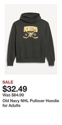 Old Navy NHL Pullover Hoodie for Adults