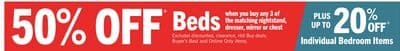 50% OFF+ Beds