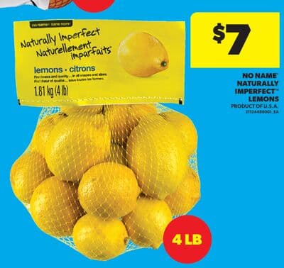 NO NAME® NATURALLY IMPERFECT™ LEMONS