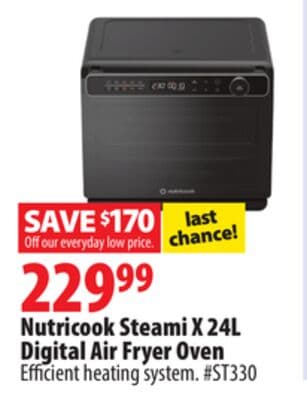 Nutricook Steami X 24L Digital Air Fryer