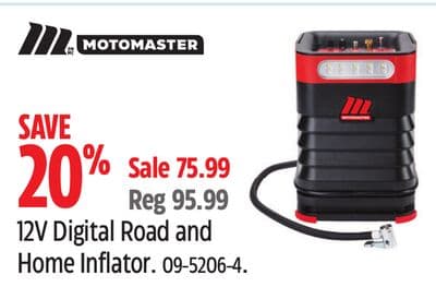 MotoMaster 12V Digital Road and Home Inflator