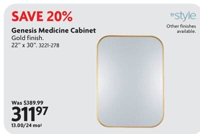 Genesis Medicine Cabinet