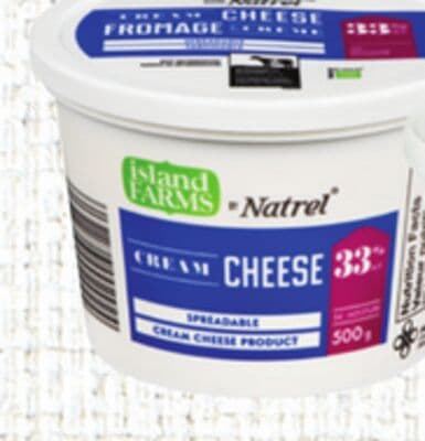Island Farms Cream Cheese Packaged in Victoria or Paradise Island Feta Cheese Packaged in Nanaimo