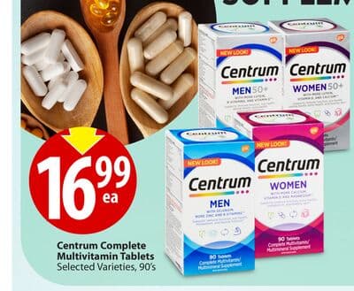 Centrum Complete Multivitamin Tablets