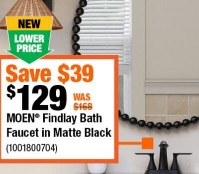 Moen Findlay Bath Faucet in Matte Black