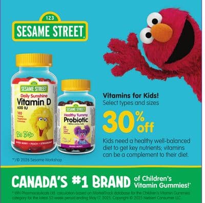 Sesame Street Vitamins for Kids!