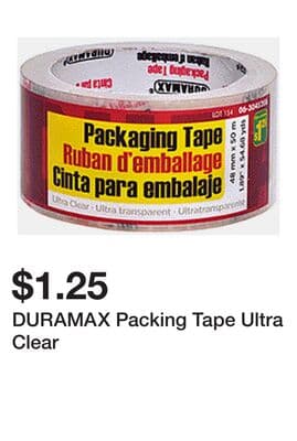 DURAMAX Packing Tape Ultra Clear