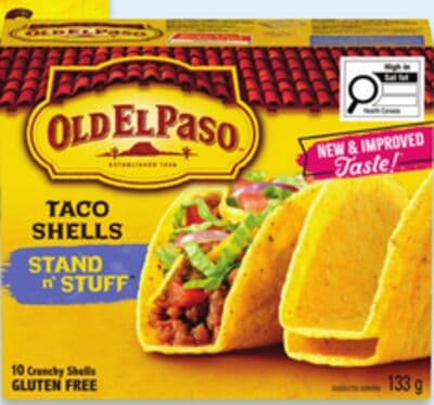 Old El Paso Stand n' Stuff tacos