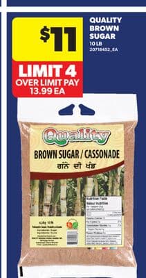 QUALITY BROWN SUGAR, 10 LB