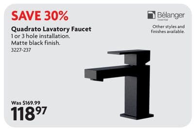 Quadrato Lavatory Faucet