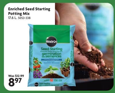 MIRACLE-GRO Enriched Seed Starting Potting Mix