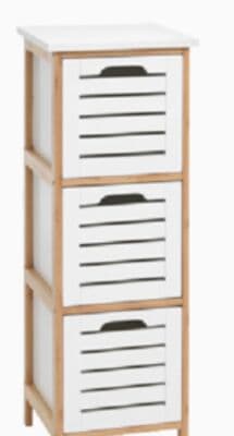 3-drawer storage unit